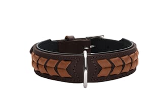 Collar El Paso Leather, darkbrown/black