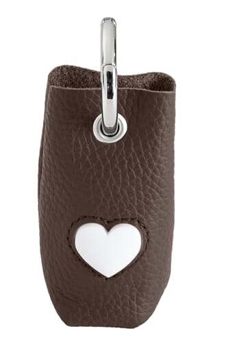 Poopbag dispenser LOVE Brown